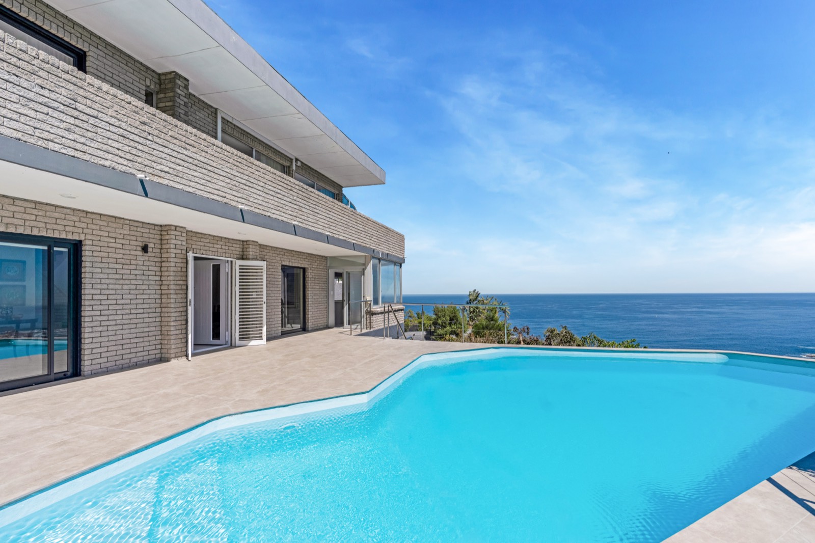 Panoramic ocean views from the villa
